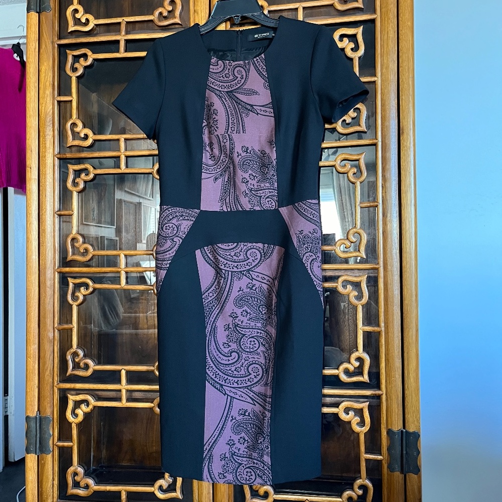 Etro (44 EU) office, light wool dress, office, cocktail, EUC.